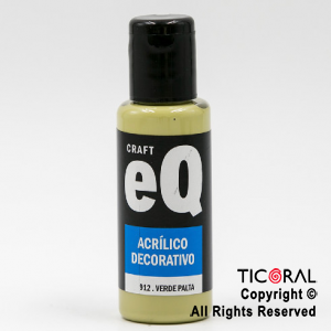 ACRIL.DECOR.EQ 912 VERDE PALTA 50ML X 6 UNIDADES